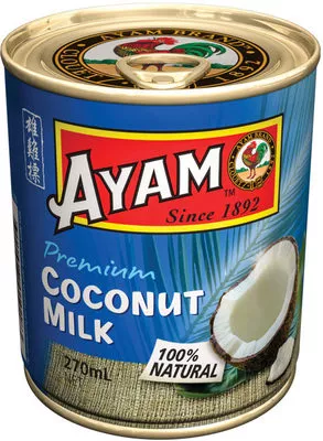 Lait de coco 100% naturel Ayam 270 ml, code 9311627010183