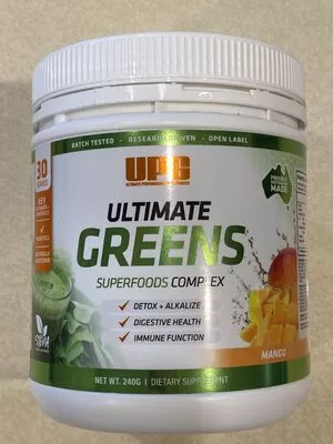 Ultimate Greens UPS 240g, code 9345686001301