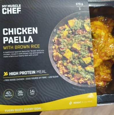 Chicken Paella with Brown Rice My Muscle Chef 370 g, code 9353333000935
