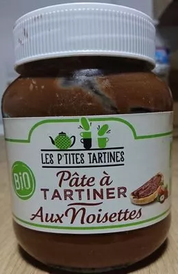 Pâte à tartiner aux noisettes Les P'tites Tartines 350g, code 9435194475395