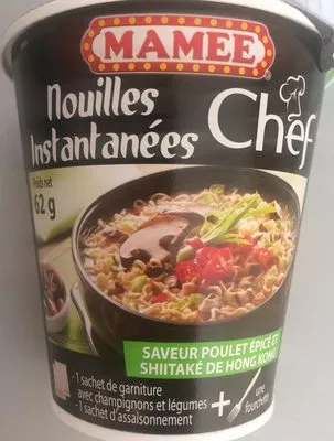 Mamee Chef Spicy Chicken Shiitake Instant Noodles Mamee 62 g, code 9555022303291