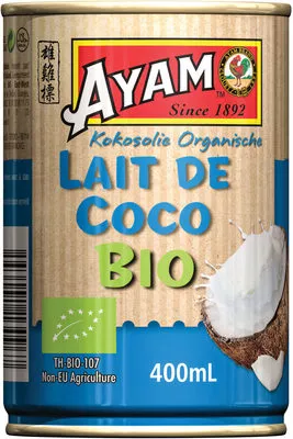 Lait de coco bio Ayam 400 ml, code 9556041130967