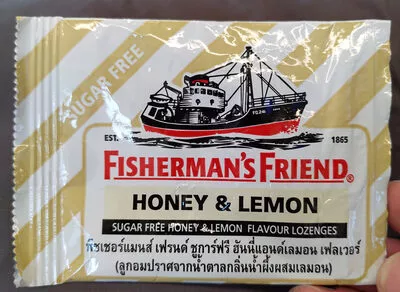 ลูกอมปราศจากน้ำตาลกลิ่นน้ำผึ้งผสมเลมอน ฟิชเชอร์แมนส์เฟรนด์, fisherman's friend 25g, code 96091852
