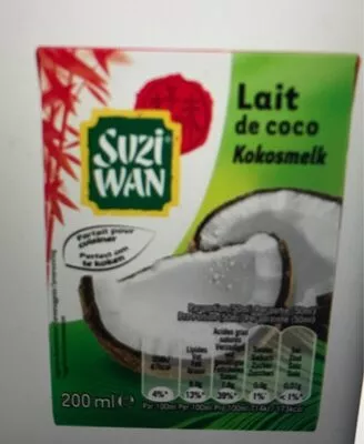 Lait de coco Suzi Wan 200 ml, code 9782035890573
