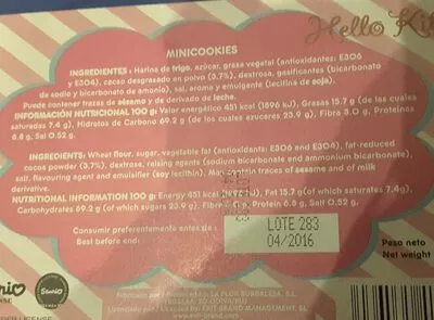Minicookies Hello Kitty  , code 9788426398482