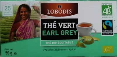 Thé vert Earl grey Lobodis 50 g, code 99111250